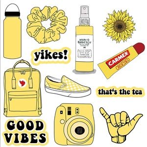 VSCO Vinyl Stickers Aesthetic,Trendy